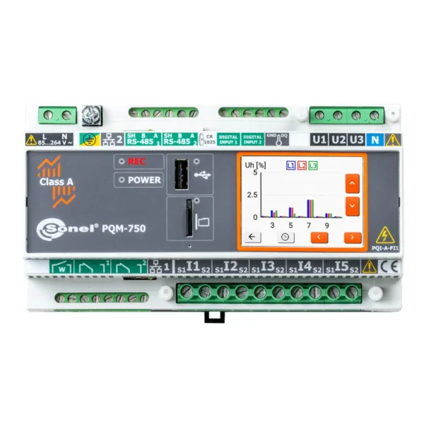 Analizador de calidad de energía SONEL PQM-750