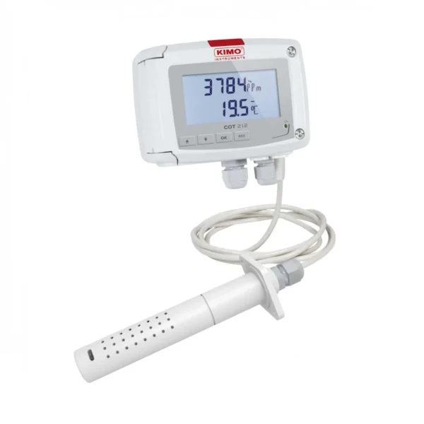 Sensor Ambiental de Temperatura y CO₂ KIMO COT 212-R