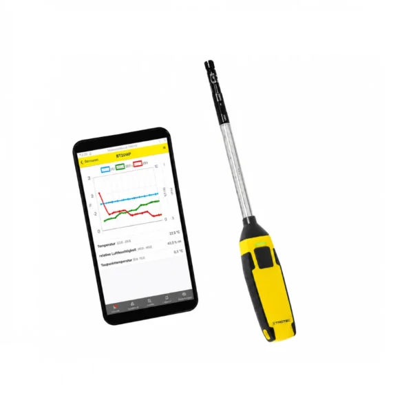 Anemómetro de Hélice con Control por Smartphone TROTEC BA30WP
